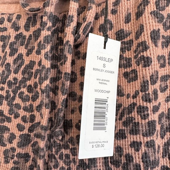 Michael Stars NEW Woodchip Leopard Berkley Drawstring Pocket Joggers Women $128 - Picture 3 of 8